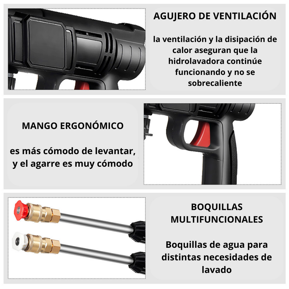 M Hidrolavadora Inalámbrica - Batería recargable 48v