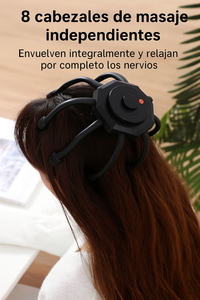Masajeador Eléctrico Antiestrés Recargable para Cabeza